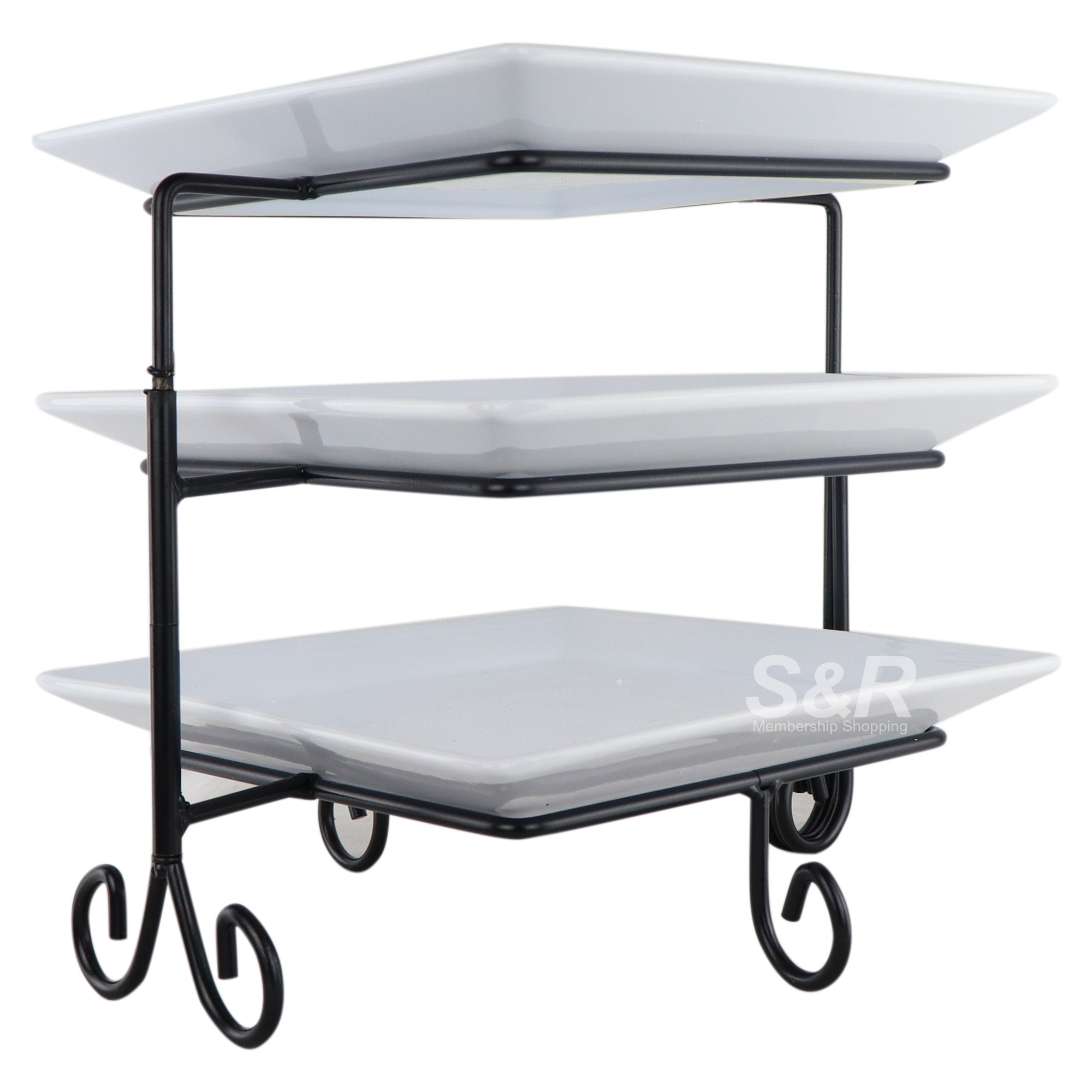 Buffet Server Support De Service 3-Tiered 1 set Buffet Server Support De Service 3-Tiered 1 set